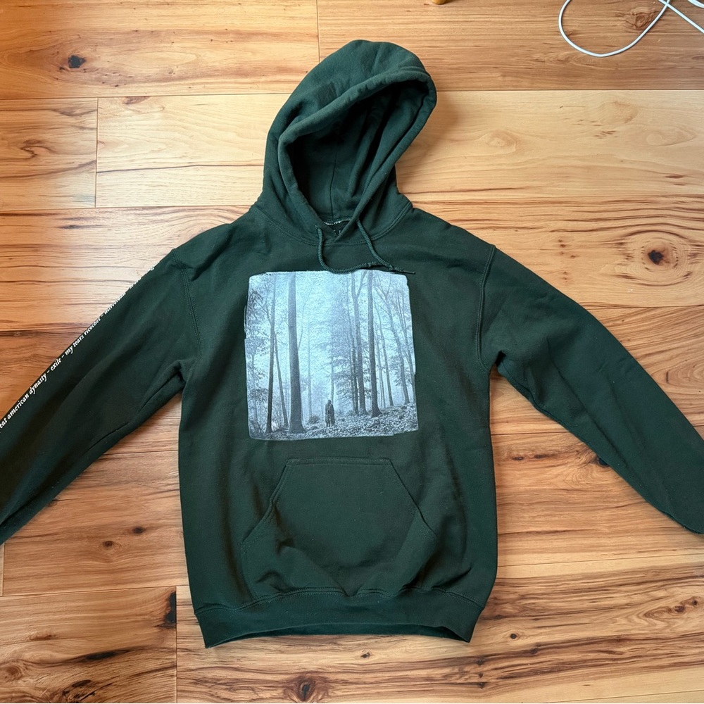 Taylor Swift Folklore Authentic Merch Green Hoodie unisex Small